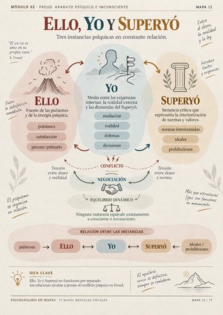 Mapa mental: Ello, Yo y Superyó