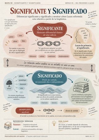 Mapa mental: Significante y Significado