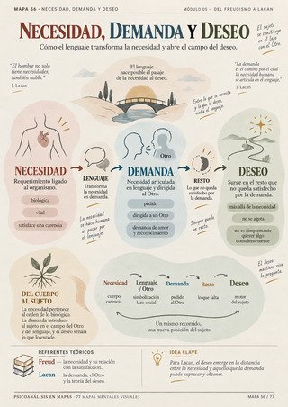 Mapa mental: Necesidad, Demanda y Deseo