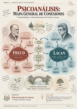 Mapa mental: Mapa general de conexiones del Psicoanálisis